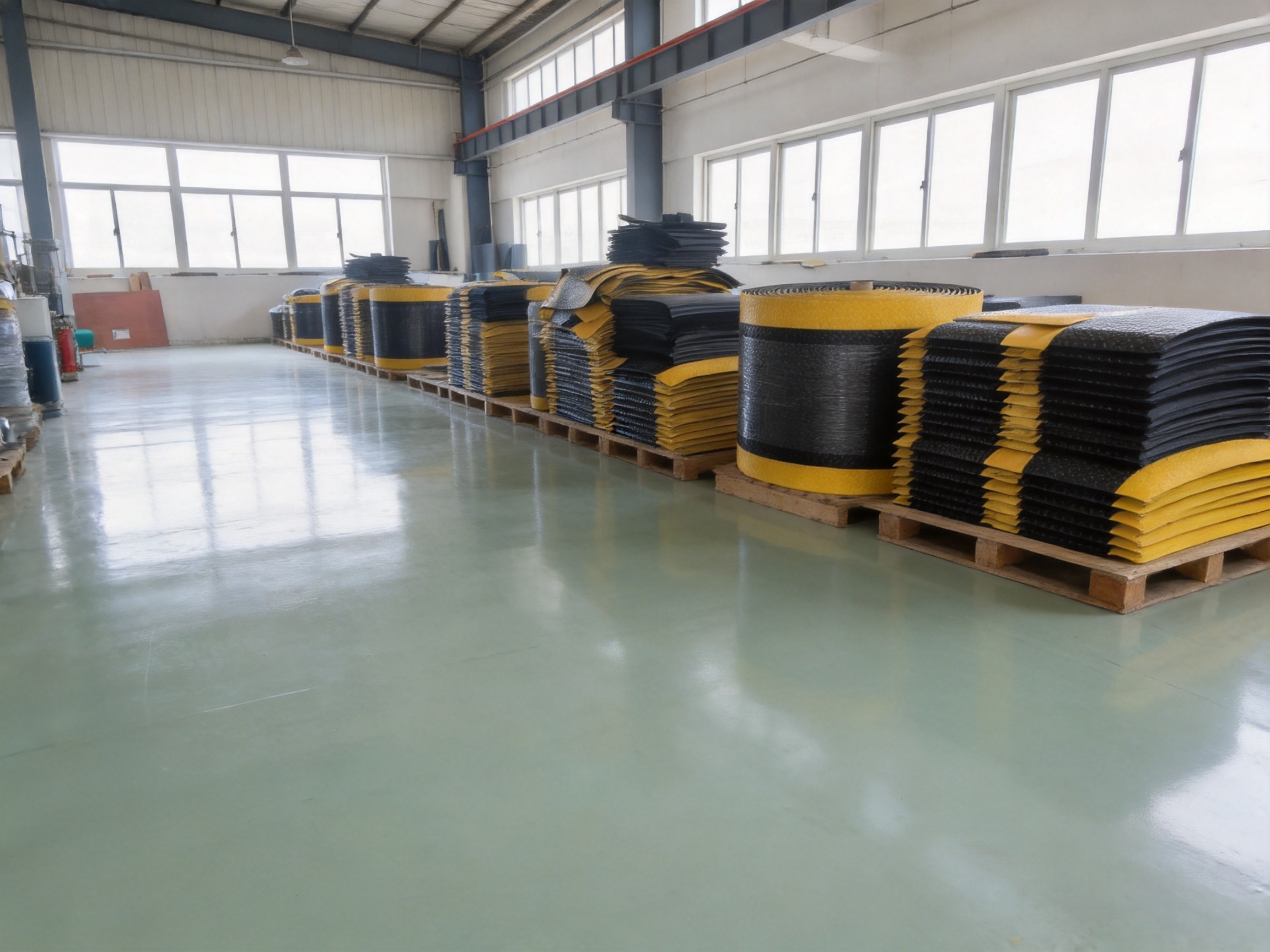 Rolled mat inventory warehouse